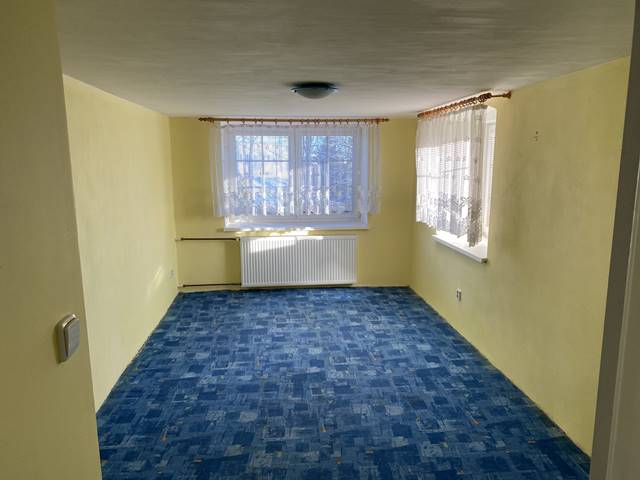 Pokoj v přízemí po rekonstrukci.